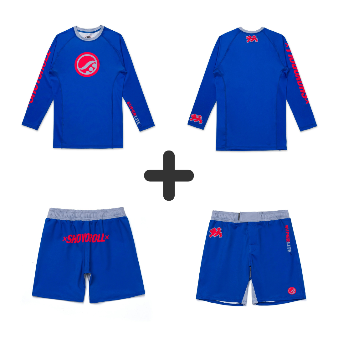 Shoyoroll Batch 145 SuperLite Retro Rash guard LS & MMA Shorts set