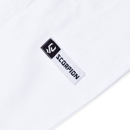 Scorpion Essential 1.0 White Brazilian Jiu Jitsu Mens BJJ Gi